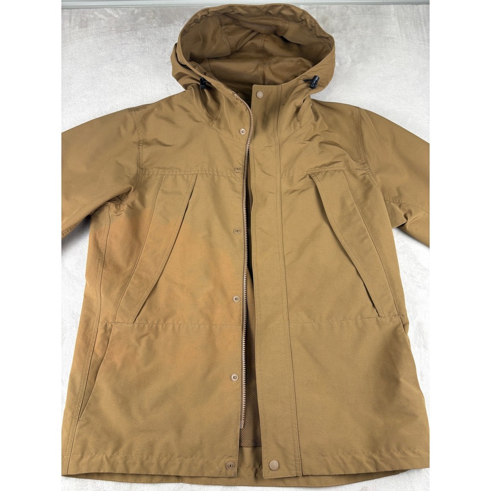 Uniqlo Mens Mountain Parka Hooded Jacket Tan Brown Size M Mesh Lined 425032 - Picture 4 of 9